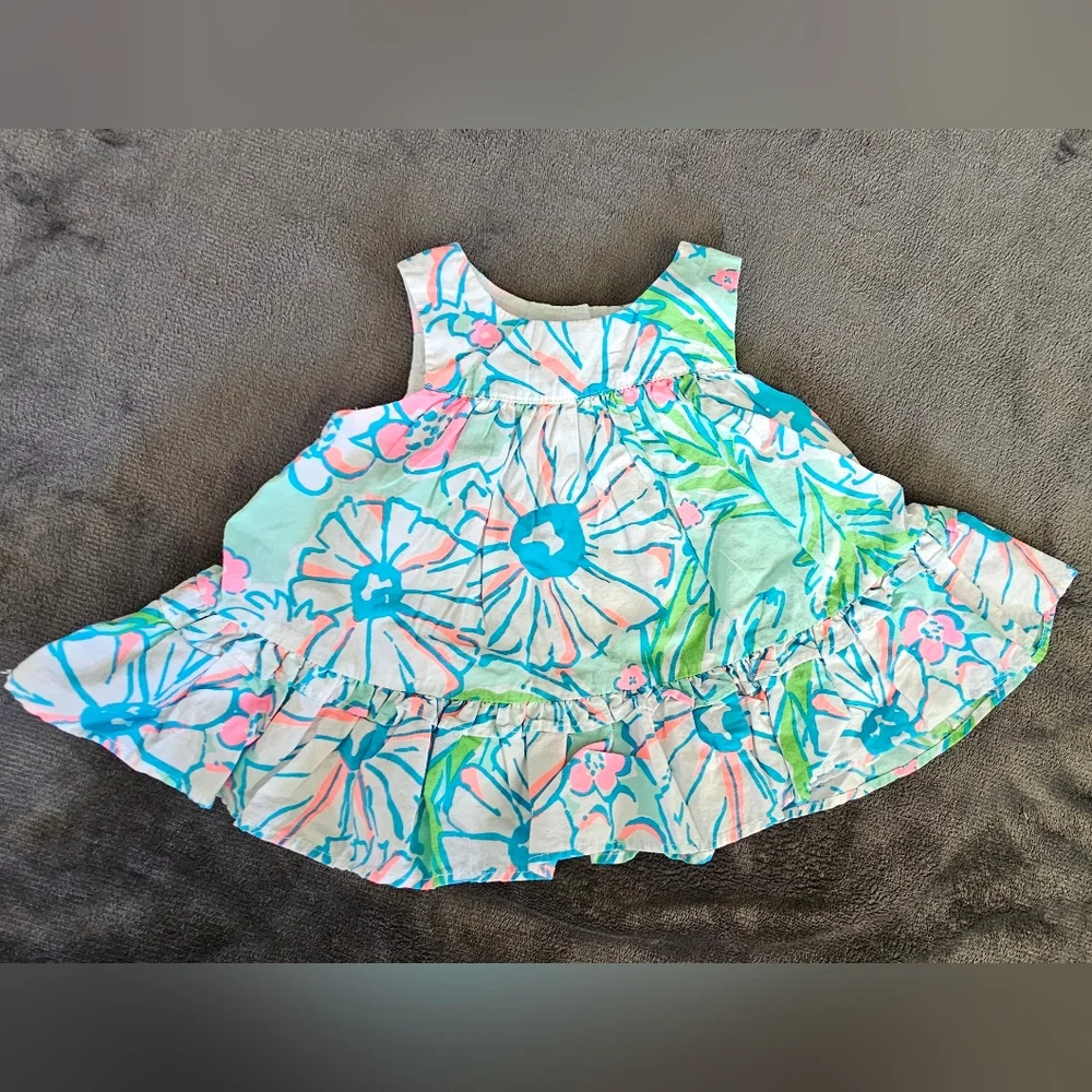 LILY PULITZER - FLORAL DRESS - 3-6M - Picture 1 of 3